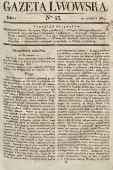 Gazeta Lwowska. 1839, nr 93