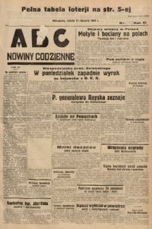 ABC : nowiny codzienne. 1936, nr 11 [ocenzurowany] |PDF|