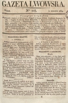 Gazeta Lwowska. 1839, nr 103