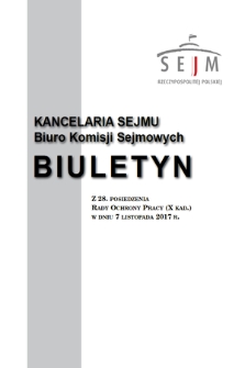 Biuletyn z 28 Posiedzenia Rady Ochrony Pracy [...]. Kadencja 10, 2015/2019