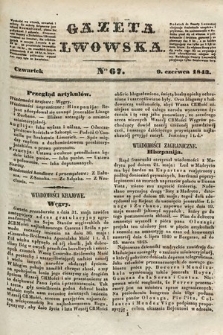 Gazeta Lwowska. 1843, nr 67