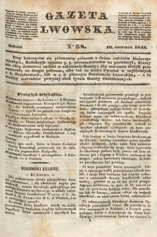 Gazeta Lwowska. 1843, nr 68