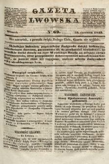 Gazeta Lwowska. 1843, nr 69