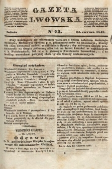 Gazeta Lwowska. 1843, nr 73