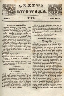 Gazeta Lwowska. 1843, nr 76
