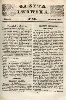 Gazeta Lwowska. 1843, nr 80