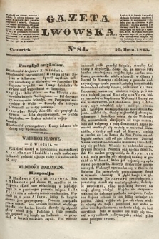 Gazeta Lwowska. 1843, nr 84