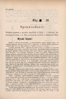 [Kadencja V, sesja IV, al. 29] Alegata do Sprawozdań Stenograficznych z Czwartej Sesyi Piątego Peryodu Sejmu Krajowego Królestwa Galicyi i Lodomeryi wraz z Wielkiem Księstwem Krakowskiem z roku 1886/7. Alegat 29