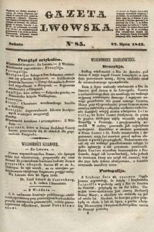 Gazeta Lwowska. 1843, nr 85