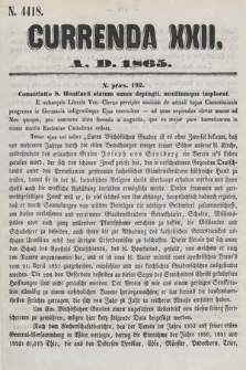 Currenda. 1865, kurenda 22 |PDF|