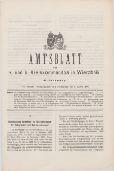 Amtsblatt des k. u. k. Kreiskommandos in Wierzbnik. Jg.4, Stück 3 (5. März 1918)