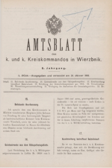 Amtsblatt des k. und k. Kreiskommandos in Wierzbnik. Jg.2, Stück 2 (31 Jänner 1916)