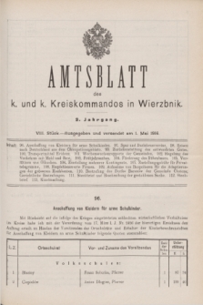 Amtsblatt des k. und k. Kreiskommandos in Wierzbnik. Jg.2, Stück 8 (1 Mai 1916)