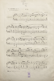 Quatre mazurkas : op. 33 : (dediées à a comtesse de la Mostowska)