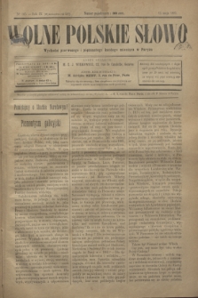 Wolne Polskie Słowo. R.9, Nº 185 (15 maja 1895) = R.14