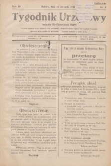 Tygodnik Urzędowy miasta Królewskiej Huty.R.33, nr 3 (31 stycznia 1933)