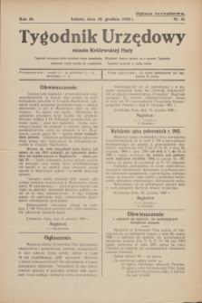 Tygodnik Urzędowy miasta Królewskiej Huty.R.30, nr 51 (20 grudnia 1930)
