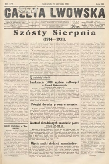 Gazeta Lwowska. 1931, nr 179