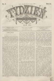 Tydzień Literacki, Artystyczny, Naukowy i Społeczny. R.3, T.3, nr 8 (20 lutego 1876)