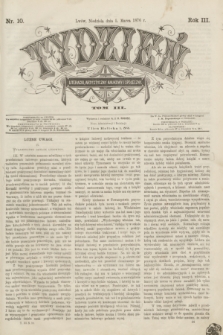 Tydzień Literacki, Artystyczny, Naukowy i Społeczny. R.3, T.3, nr 10 (5 marca 1876)