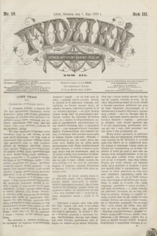 Tydzień Literacki, Artystyczny, Naukowy i Społeczny. R.3, T.3, nr 19 (7 maja 1876)