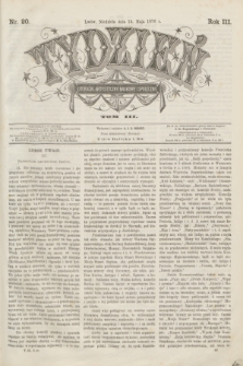 Tydzień Literacki, Artystyczny, Naukowy i Społeczny. R.3, T.3, nr 20 (14 maja 1876)
