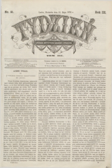 Tydzień Literacki, Artystyczny, Naukowy i Społeczny. R.3, T.3, nr 21 (21 maja 1876)