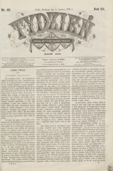 Tydzień Literacki, Artystyczny, Naukowy i Społeczny. R.3, T.3, nr 23 (4 czerwca 1876)