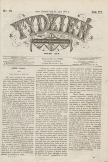 Tydzień Literacki, Artystyczny, Naukowy i Społeczny. R.3, T.3, nr 30 (23 lipca 1876)