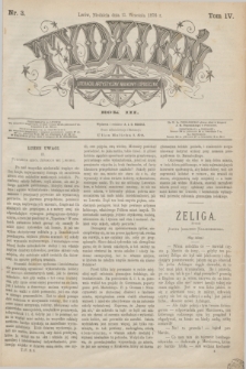 Tydzień Literacki, Artystyczny, Naukowy i Społeczny. R.3, T.4, nr 3 (17 września 1876)