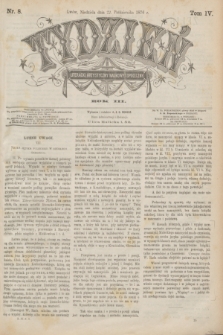 Tydzień Literacki, Artystyczny, Naukowy i Społeczny. R.3, T.4, nr 8 (22 października 1876)