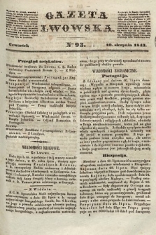 Gazeta Lwowska. 1843, nr 93