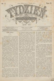 Tydzień Literacki, Artystyczny, Naukowy i Społeczny. R.3, T.4, nr 17 (24 grudnia 1876)