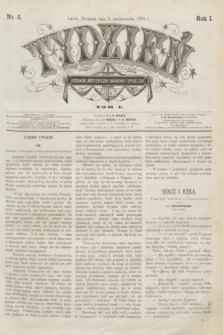 Tydzień Literacki, Artystyczny, Naukowy i Społeczny. R.1, T.1, nr 3 (4 października 1874)