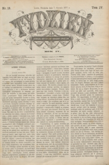 Tydzień Literacki, Artystyczny, Naukowy i Społeczny. R.4, T.4, nr 18 (7 stycznia 1877)