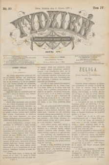 Tydzień Literacki, Artystyczny, Naukowy i Społeczny. R.4, T.4, nr 20 (21 stycznia 1877)