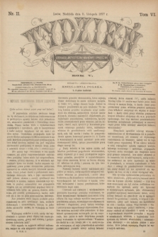 Tydzień Literacki, Artystyczny, Naukowy i Społeczny. R.5, T.6, nr 11 (11 listopada 1877)