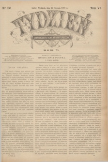 Tydzień Literacki, Artystyczny, Naukowy i Społeczny. R.5, T.6, nr 22 (27 stycznia 1878)