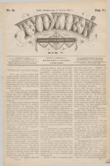 Tydzień Literacki, Artystyczny, Naukowy i Społeczny. R.5, T.6, nr 34 (21 kwietnia 1878)