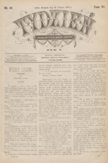 Tydzień Literacki, Artystyczny, Naukowy i Społeczny. R.5, T.6, nr 35 (28 kwietnia 1878)