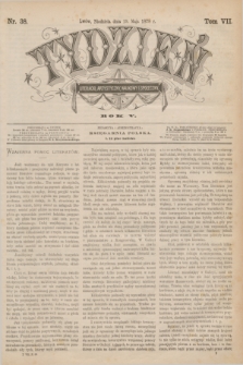 Tydzień Literacki, Artystyczny, Naukowy i Społeczny. R.5, T.7, nr 38 (19 maja 1878)