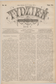 Tydzień Literacki, Artystyczny, Naukowy i Społeczny. R.5, T.7, nr 42 (16 czerwca 1878)