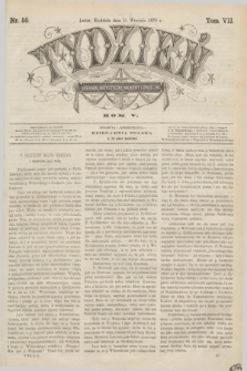 Tydzień Literacki, Artystyczny, Naukowy i Społeczny. R.5, T.7, nr 55 (15 września 1878)