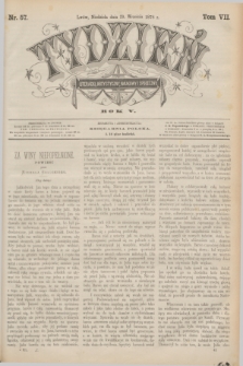 Tydzień Literacki, Artystyczny, Naukowy i Społeczny. R.5, T.7, nr 57 (29 września 1878)