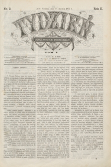 Tydzień Literacki, Artystyczny, Naukowy i Społeczny. R.2, T.1, nr 2 (10 stycznia 1875)