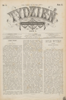 Tydzień Literacki, Artystyczny, Naukowy i Społeczny. R.2, T.1, nr 11 (14 marca 1875)