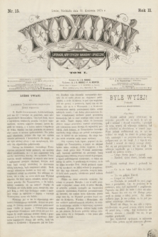 Tydzień Literacki, Artystyczny, Naukowy i Społeczny. R.2, T.2, nr 15 (11 kwietnia 1875)
