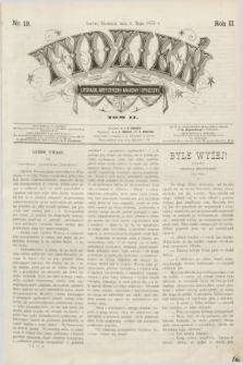 Tydzień Literacki, Artystyczny, Naukowy i Społeczny. R.2, T.2, nr 19 (9 maja 1875)