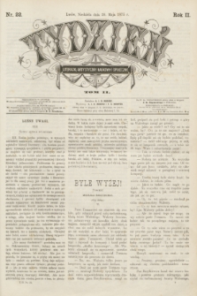 Tydzień Literacki, Artystyczny, Naukowy i Społeczny. R.2, T.2, nr 22 (30 maja 1875)