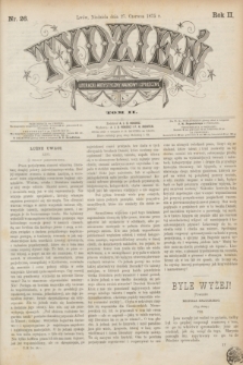Tydzień Literacki, Artystyczny, Naukowy i Społeczny. R.2, T.2, nr 26 (27 czerwca 1875)